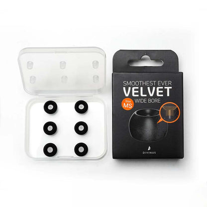 DIVINUS VELVENT Wide Bore Silicone Eartips Black