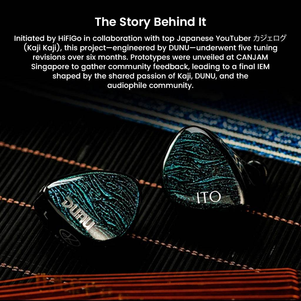 DUNU X KOTO ITO Hybrid IEM developed with Kaji Kaji and DUNU, showcasing the story behind its audiophile-grade tuning and design.