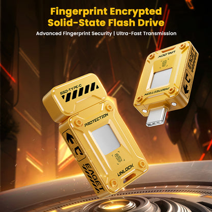 EAGET FU80 fingerprint encrypted SSD flash drive offers ultra-fast transmission and military-grade data security.