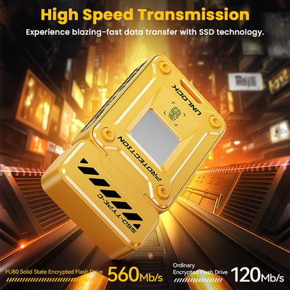 EAGET FU80 Flash Drive offers high-speed SSD data transfer up to 560MB/s, ideal for fast and secure file storage.
