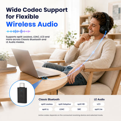 EPPFUN – AK3040 TOPEST Bluetooth 6.0 USB-C Audio Transmitter