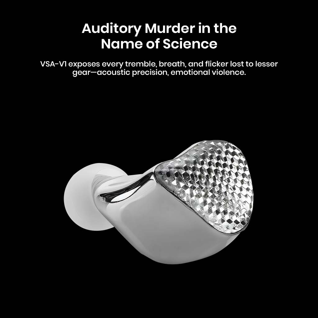 EarAcoustic VSA-V1 IEM engineered for acoustic precision and emotional intensity, ideal for audiophiles seeking high-resolution sound.