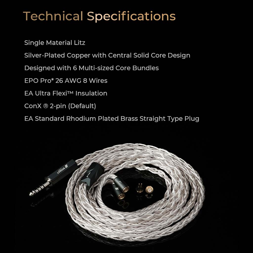 Effect Audio Cadmus II Upgrade Cable For IEM Specifications