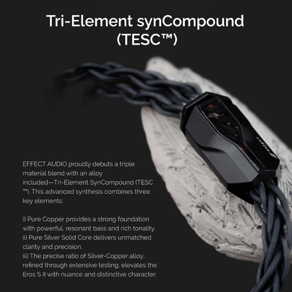 effect audio Eros S 4.4㎜ バランスケーブル 2pin Effect Audio Eros S II Pure Silver-Copper Upgrade Cable | Bloom Audio