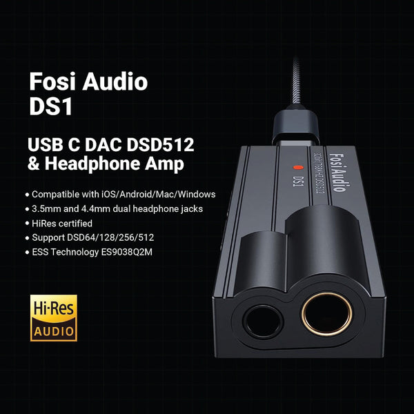 Fosi Audio DS1 DAC Portable Headphone Amplifier Concept Kart