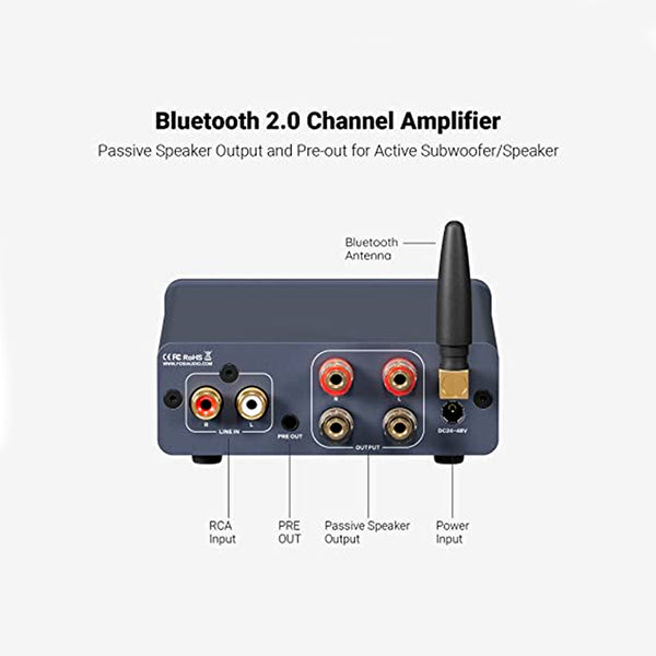 Fosi Audio - BT20A Pro Bluetooth Power Amplifier - 4