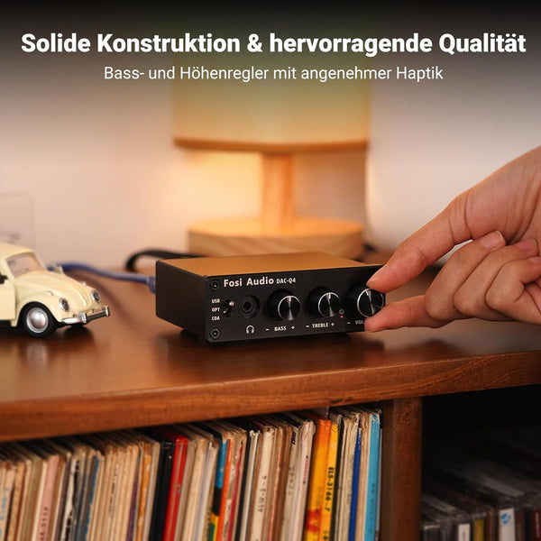 Fosi Audio - Q4 Mini Stereo Gaming DAC & Amp - 5