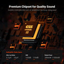 Fosi Audio - SK02 ES9038Q2M Desktop DAC and Headphone Amplifier - 5