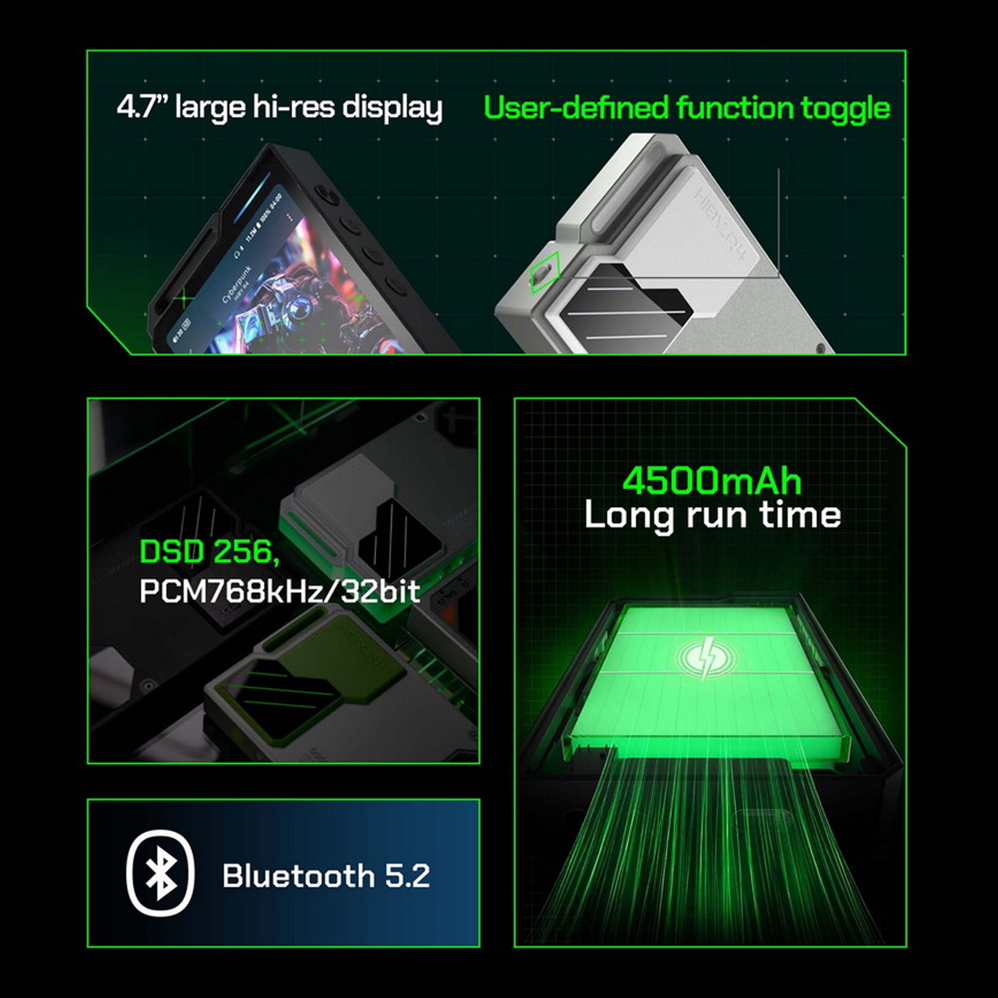 HiBy R4 Portable DAP with Four ES9018C2M DAC | Concept Kart