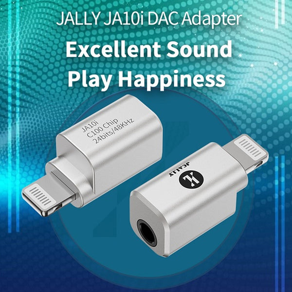 JCALLY - JA10i Lighting Male to 3.5mm Female Audio Adapter - 2