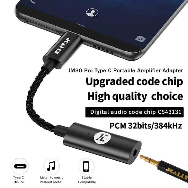 JCALLY – JM30 PRO Type C Male to 3.5mm Female Portable DAC Dongle - 7