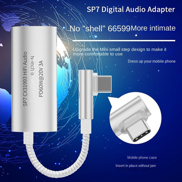 JCALLY - SP7 3 in 1 Portable DAC Dongle - 11