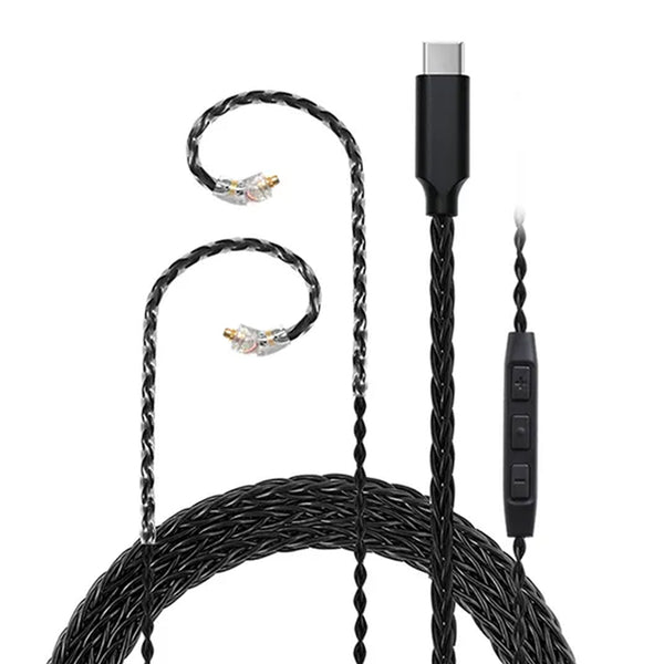 JCALLY - TC08 Pro Upgrade Cable for IEM with Mic - 4