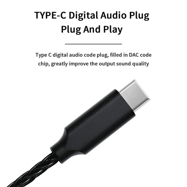 JCALLY - TC08 Pro Upgrade Cable for IEM with Mic - 5