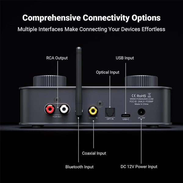 Fosi Audio K7 Desktop DAC & Headphone Amplifier - 6