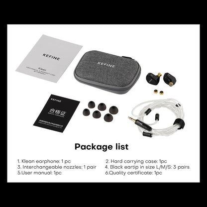 KEFINE KLEAN Package List