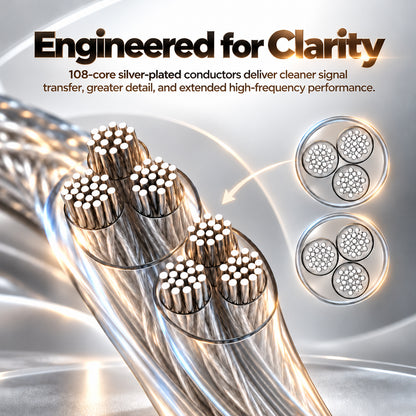 KEFINE – Klean SV 108-Strand Silver-Plated Copper Replacement Cable