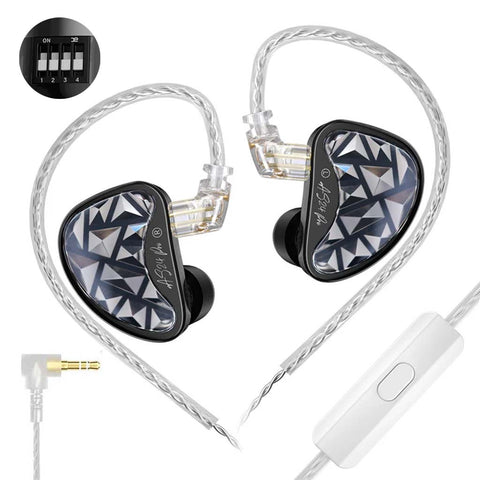 KZ AS24 Pro 24 BA's IEM Black Mic