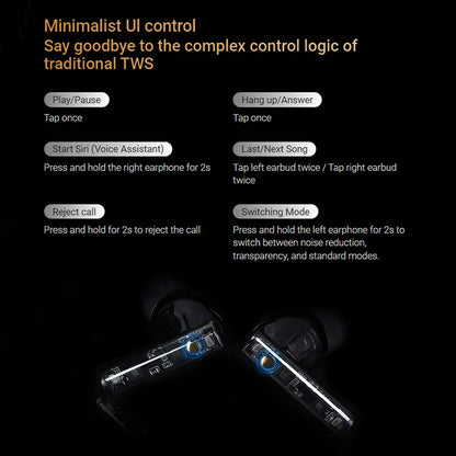 Concept Kart KZ Carol TWS Earbuds Minimalist UI Control