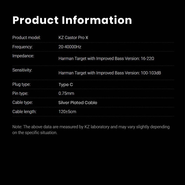 AUDIOCULAR x KZ Castor Pro x – 10mm Dual Dynamic Driver IEM - 10