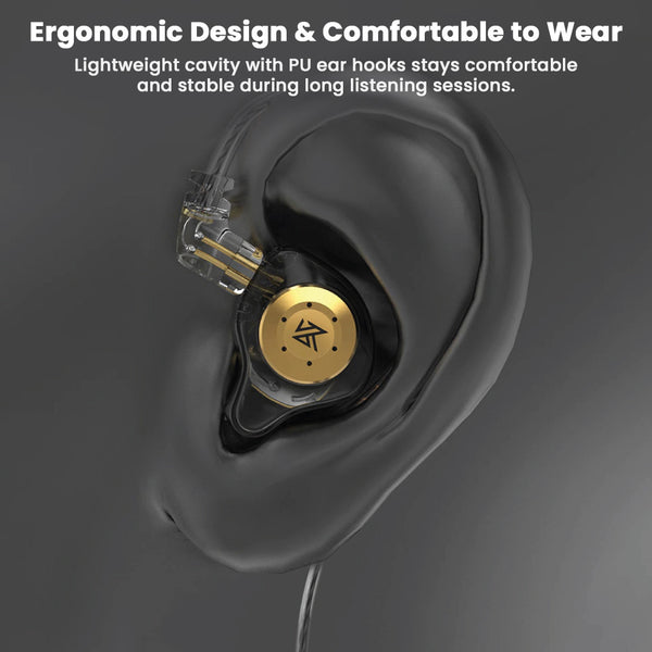 KZ - EDX Pro IEM with Dual Cable (3.5mm + Type C) with Mic - 11