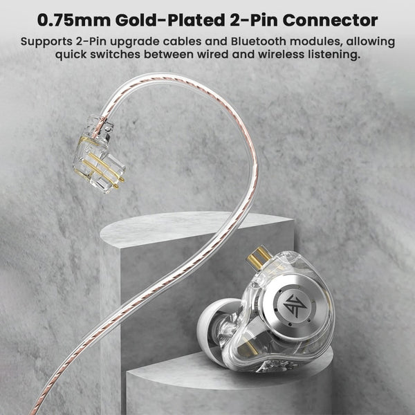 KZ - EDX Pro IEM with Dual Cable (3.5mm + Type C) with Mic - 6