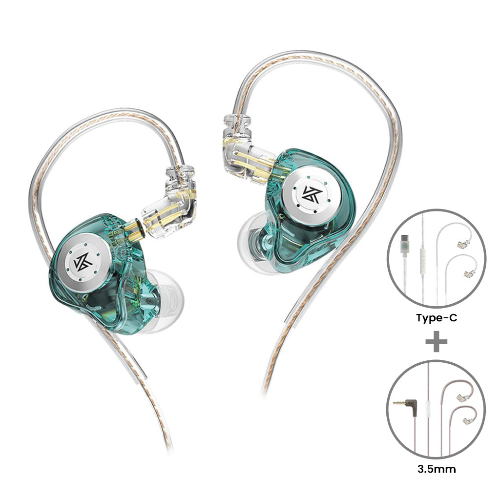KZ - EDX Pro IEM with Dual Cable (3.5mm + Type C) with Mic