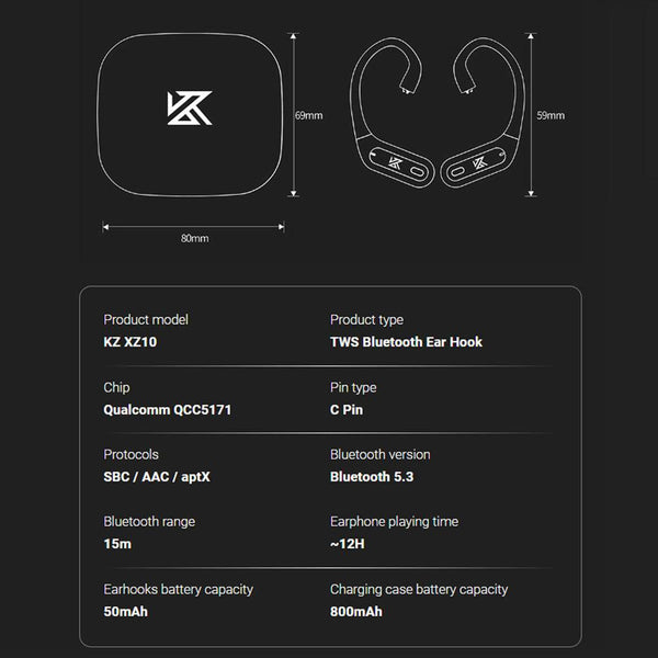 KZ - XZ10 True Wireless Bluetooth Adapter for IEMs - 11