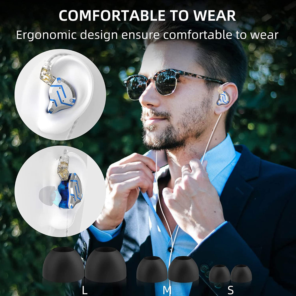 ConceptKart KZ ZS10 Pro Wired IEM Stone Black comfortable