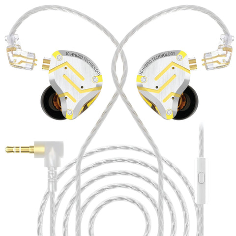 ConceptKart KZ ZS10 Pro Wired IEM Gold with mic