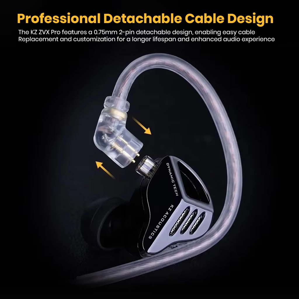 KZ ZVX Pro Inner Magnetic Dynamic Driver IEM – Concept Kart
