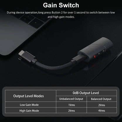 Kinera Celest CD-20 DAC AMP Gain Switch