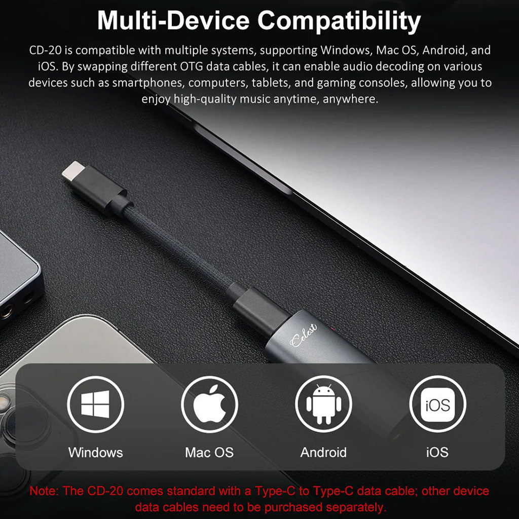 KINERA Celest CD-20 ES9039Q2M Portable DAC & AMP – Concept Kart