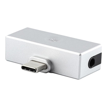 Kiwi Ears Allegro Mini Portable DAC & Amp Silver Front Photo