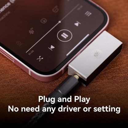 Kiwi Ears Allegro Mini Portable DAC & Amp Silver Plug and Play