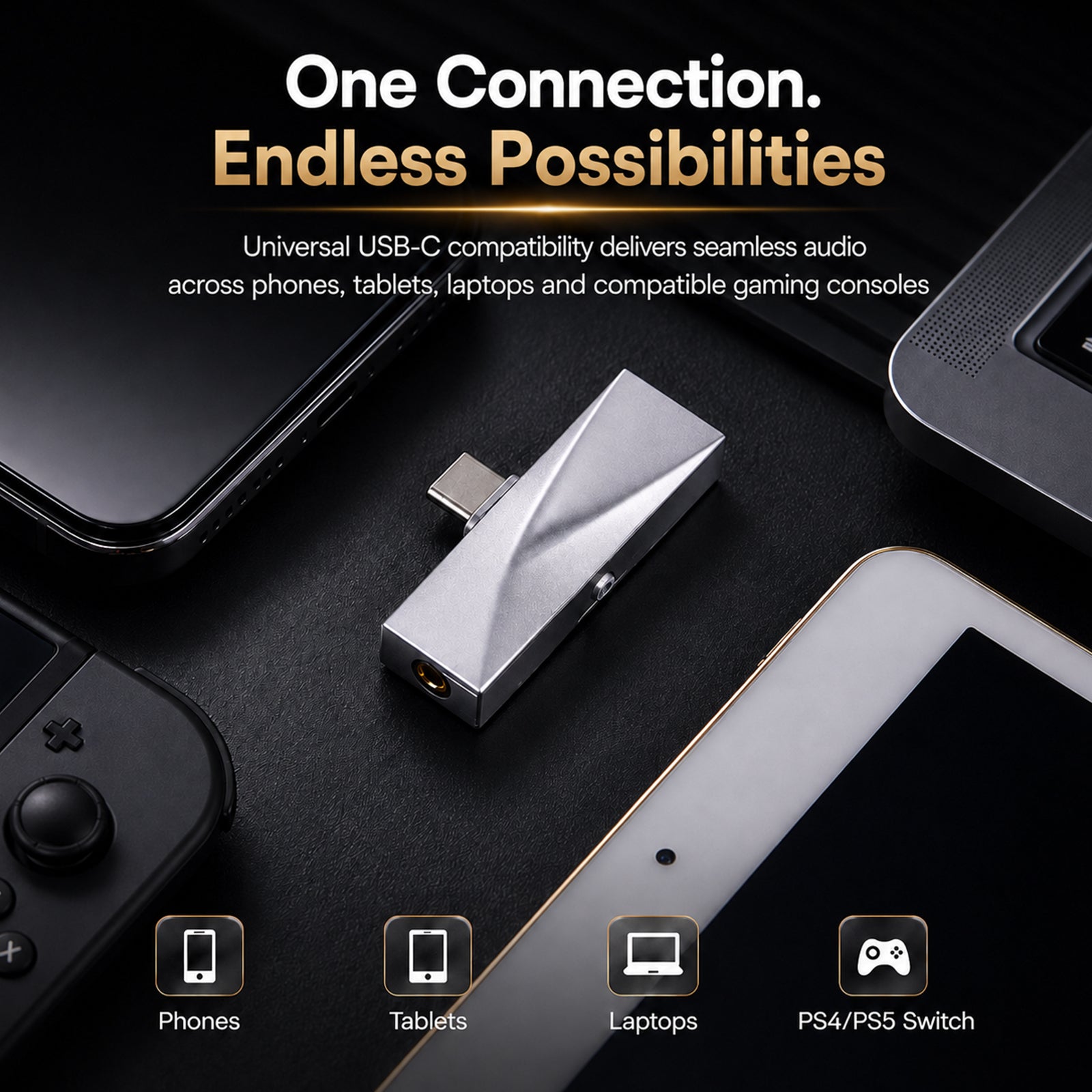 Kiwi Ears - Allegro BAL Upgraded Mini USB-C DAC/AMP