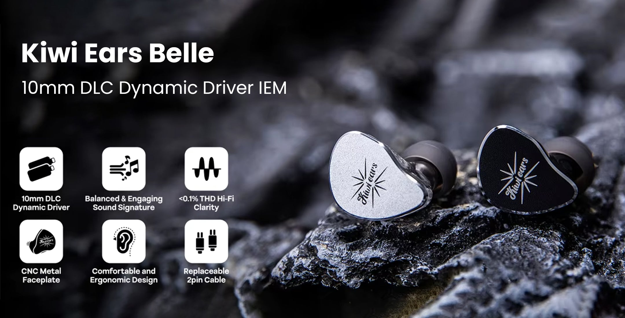 Concept kart kiwiears belle  10mm dynamic driver iem 4  3