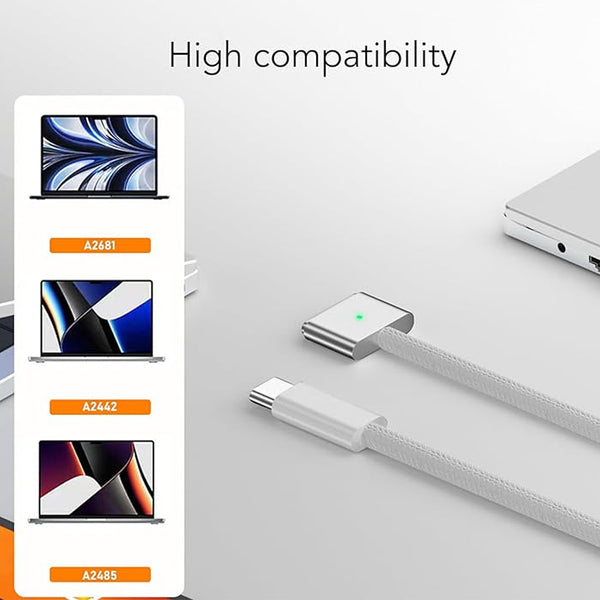 TECPHILE - USB-C to MagSafe 3 PD Charging Cable For Mac - 3