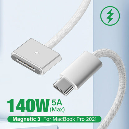 TECPHILE - USB-C to MagSafe 3 PD Charging Cable For Mac