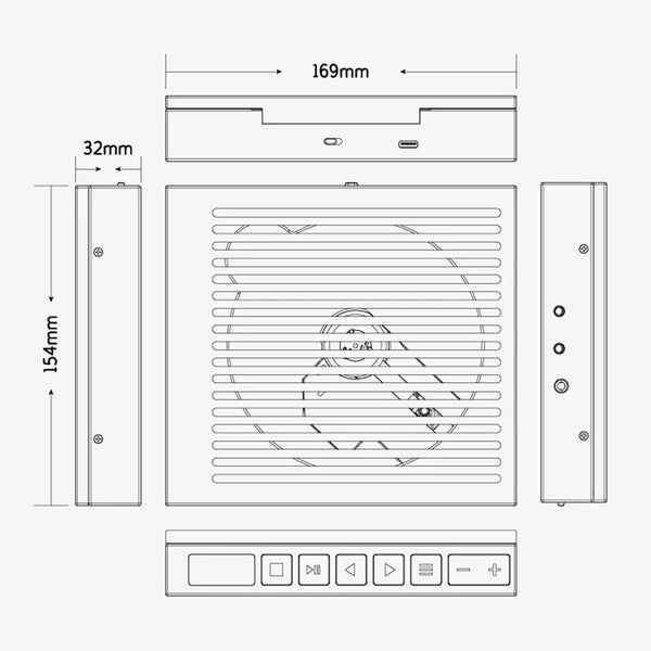 MOONDROP – DiscDream 2 Ultra Portable HiFi CD Player - 12