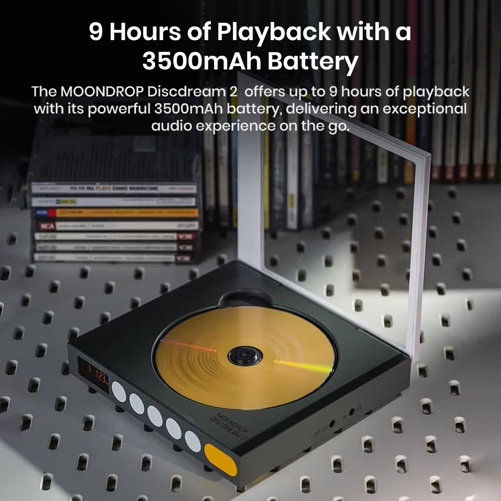 MoonDrop Discdream2 Portable HiFi 9 Hr Playback CD Player 
