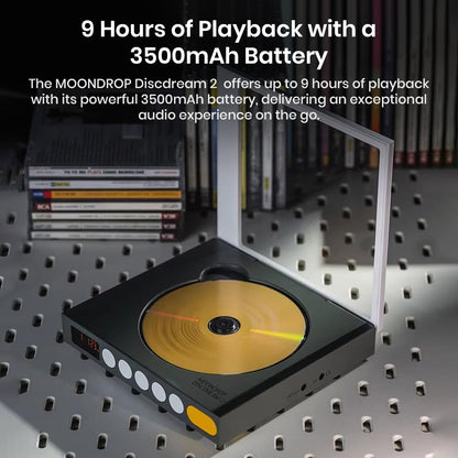 MoonDrop Discdream2 Portable HiFi 9 Hr Playback CD Player 