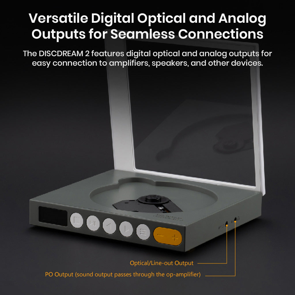 MoonDrop Discdream2 Portable HiFi CD Player Grey