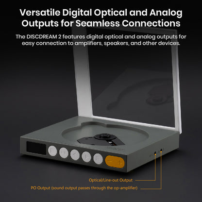 MoonDrop Discdream2 Portable HiFi CD Player Grey
