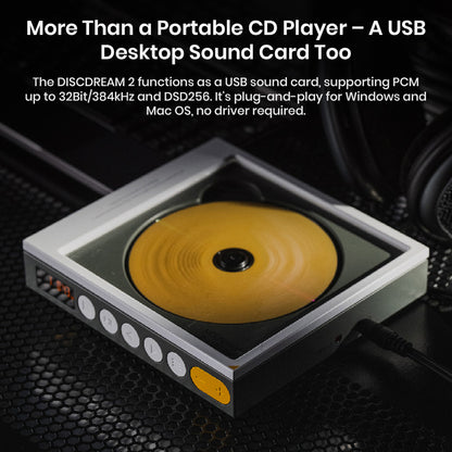 MoonDrop Discdream2 Portable HiFi CD Player USB Desktop Sound
