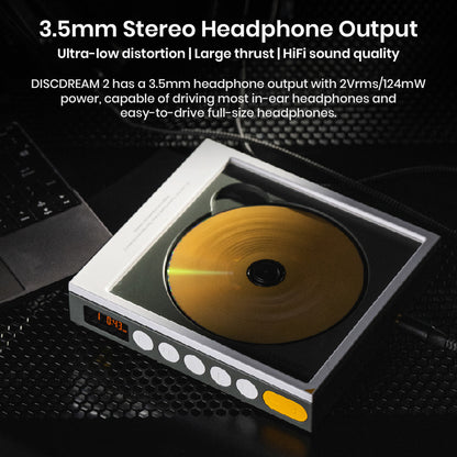 MoonDrop Discdream2 Portable HiFi CD Player 3.5MM