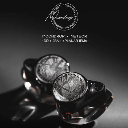 Moondrop Meteor IEM Black 0.78mm No Mic 1dd+2ba+4planar