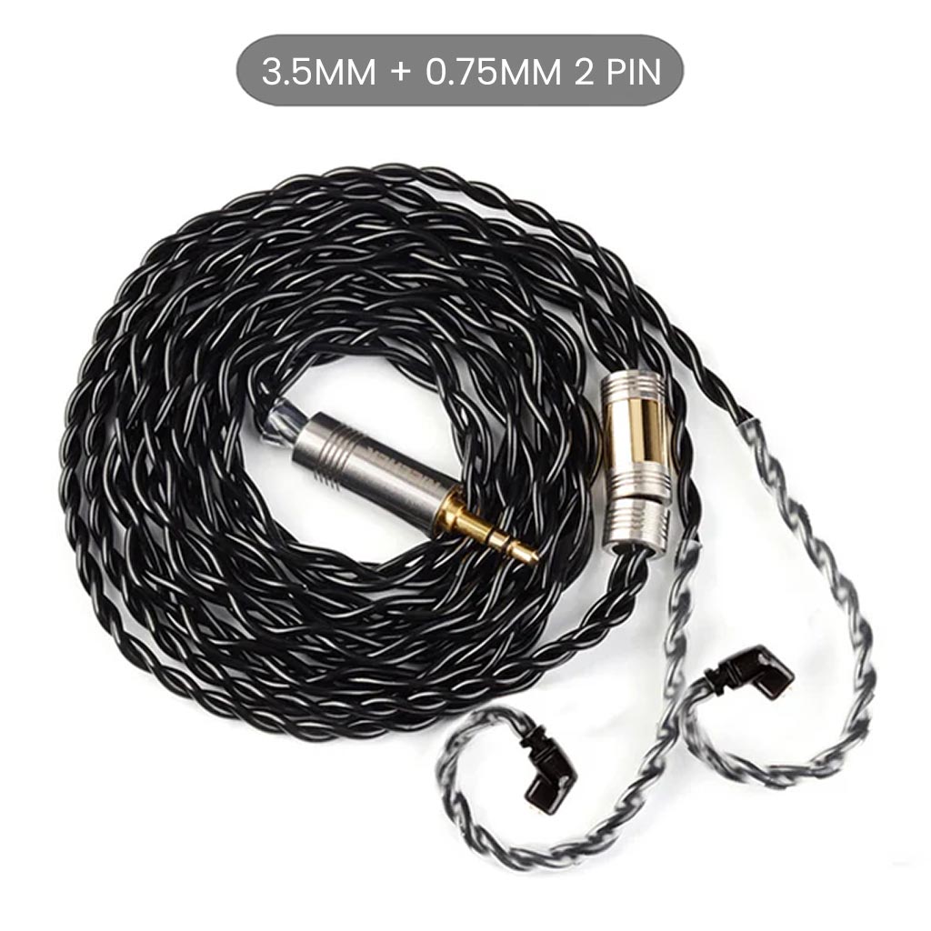 NiceHCK BlackCat 3.5 0.75mm upgrade cable 2