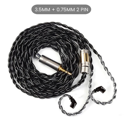 NiceHCK BlackCat 3.5 0.75mm upgrade cable 2
