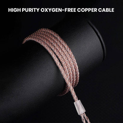 NiceHck db2 IEM 3.5 0.78mm Mic Black oxygen free copper cable